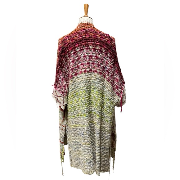 Free People ‘Skies the Limit’ Desert Dream Cardigan Size Medium - Picture 2 of 9